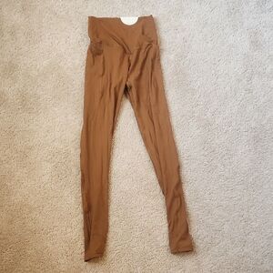 Offline By Aerie Real Me Xtra Leggings, Color: Caramel/Brown Size Small 7/8